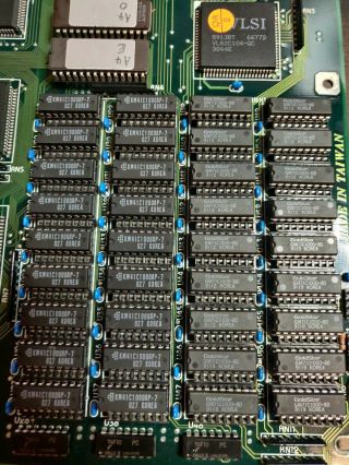 AMD 286 - 10 CPU Motherboard IBM PC/AT - VLSI - Retro - Vintage - Rare 3