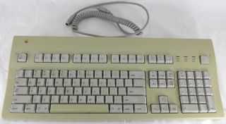 Apple Mac Extended Keyboard Ii 1990 M3501 Cupertino Usa Adb Desktop Bus Vintage