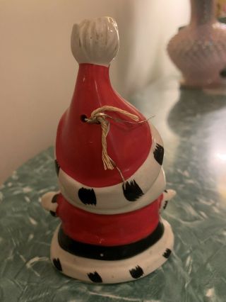 Vintage Kreiss Santa Claus Christmas Bell 3