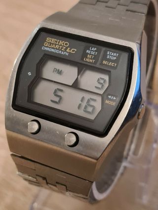 Lovely Vintage Digital Lcd Watch Seiko 1976 0634 - 5001 Fully Serviced