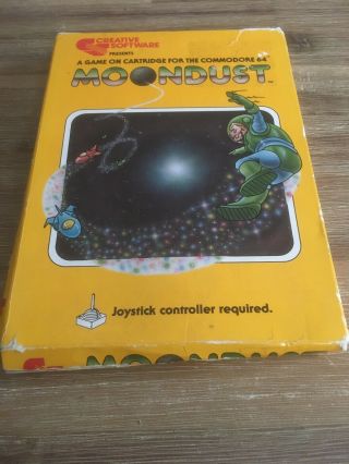 Rare Moondust Creative Boxed Cartridge Commodore 64 C64 Game
