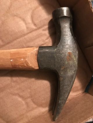 Vulcan Dynamic Straight Claw Hammer,  1 lb head Vintage 3