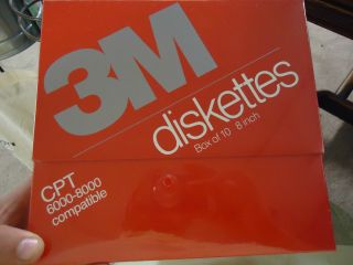 10 Pack 3m Scotch 8 " Inch Cpt 6000 - 8000 Compatible Format Diskettes Nip