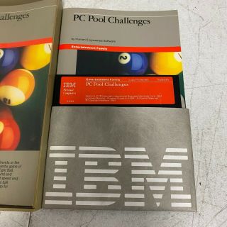 IBM PC Pool Challenges for IBM PC XT & PCjr Complete with Box 3