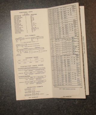 IBM System 370 Ref Card,  Cray Y - MP Ref Card,  Motorola 68K Ref Card (Vintage) 3