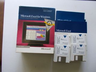 Microsoft Excel For Windows - Vintage - 3.  5 Inch