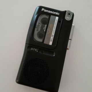 Vintage Panasonic Rn - 502 Voice Activated Sle Microcassette Recorder Hand Held