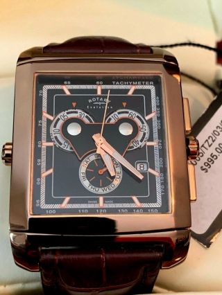 Rotary Evolution Tz2 Reversible Swiss Chronograph Watch,  Jaeger - Lecoultre Design