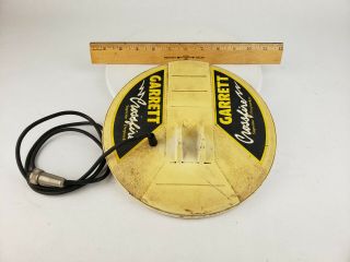 Vintage Garrett Cross Fire Supreme Deepseeker Metal Detector 8.  5 Inch Coil Head