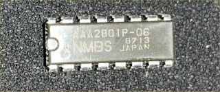 NOS NMB AAA2801p - 6 Dram Memory 256k x 1 60ns Chips 25pc in Tube 2