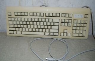 Adb Apple Macintosh Computer Keyboard Model M2980 W Cable Extended Vtg 1995