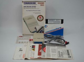 Vintage Commodore Modem 300 W/ Box And Accessories