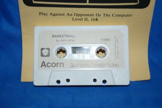 Radio Shack TRS - 80 Model I Assorted Vintage Cassette Games: Basketball 2