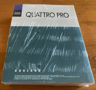 Borland Quattro Pro 2.  0 Superior Spreadsheet Power Software and Manuals 2
