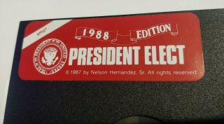 President Elect Apple II 1988 Edition 5.  25 Floppy Game - IIc IIe IIgs 2