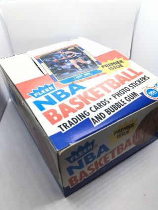 1986 - 87 Fleer Basketball Empty Wax Pack Box