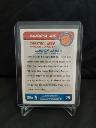 2003 - 2004 Topps Bazooka LeBron James Rookie Card 276 2