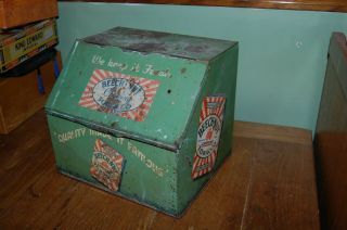 Vintage Beech - Nut Chewing Tobacco Tin Store Bin