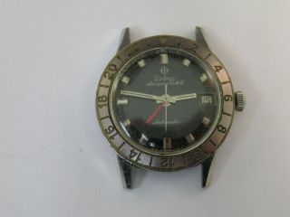 Vintage Zodiac Aerospace Gmt Watch For Repair