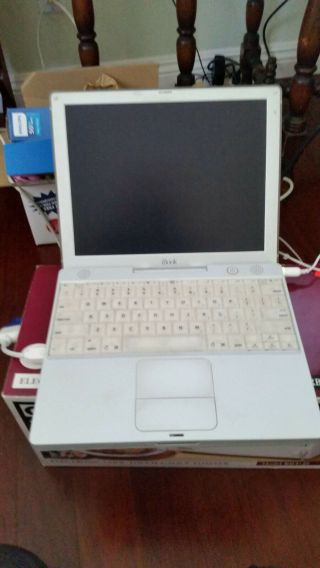 Apple Mac Ibook G3 600mhz/20gb Hd/640mb Ram Osx Jaguar 10.  2.  1 & Power Supply