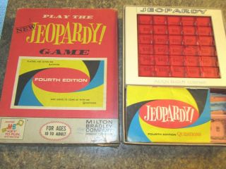 Vintage 1964 Jeopardy Board Game Milton Bradley 4457 - Wty