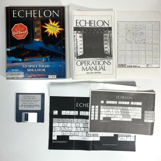 1989 Access Echelon 3 - D Space Flight Simulator Ms - Dos Ibm Pc/xt/at/ps2 3.  5 " Disk