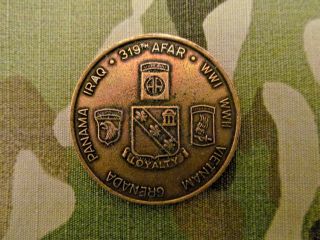 Vintage,  82nd Airborne,  319th Field Artillery Regiment,  Challenge Coin