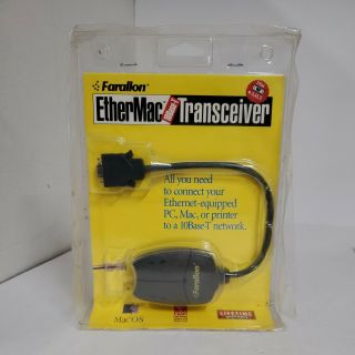Farallon Ethermac 10base - T Transceiver Aaui For Apple Macintosh Vintage Cpu