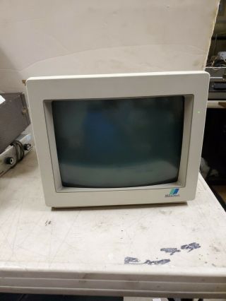 Mitsuba Em - 1302 Vintage Computer Monitor 12 " Color Display 1986