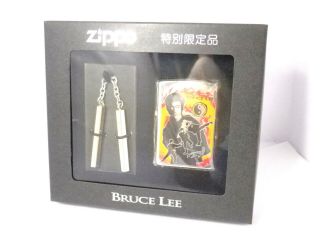 Bruce Lee Zippo & Nunchaku No.  0779 Unfired 1999 Rare  670206b37
