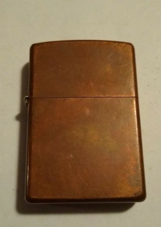 Solid Copper Zippo Lighter 2003 D Marked 3