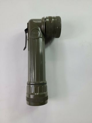 Vintage Fulton U.  S.  Military Angle Signal Flashlight With Lenses