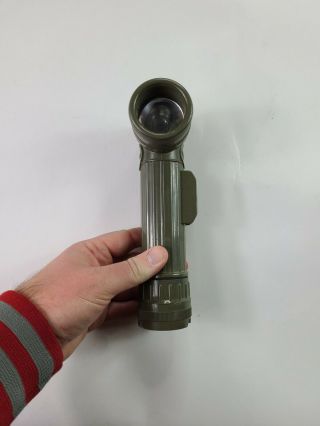 Vintage FULTON U.  S.  Military Angle Signal Flashlight with lenses 2