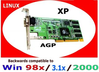 Ati Rage 3d Pro 8mb Agp Video Card.  Win 3.  1 To Xp With Driver Cd.