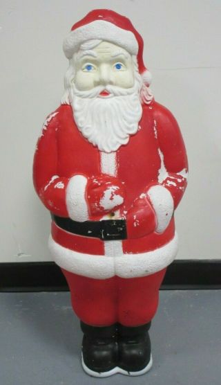Old Vintage 1990 Union Products Blow Mold Santa Claus Christmas Yard Decor 33 "