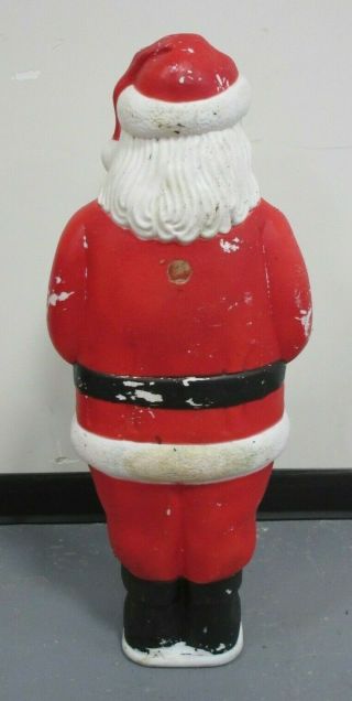 Old Vintage 1990 Union Products Blow Mold Santa Claus Christmas Yard Decor 33 