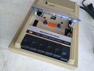 Vintage Atari 410 Program Recorder with box and Instructions 3