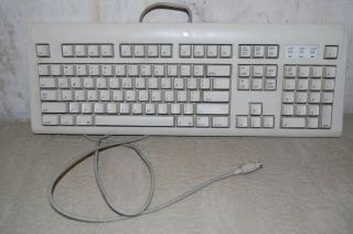 Adb Apple Macintosh Computer Keyboard Model M2980 W Cable Extended Vintage