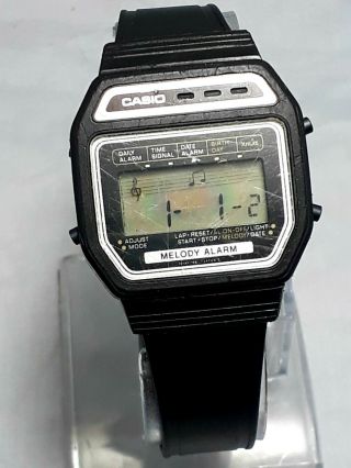 Vintage Casio 408m - 62 Melody Digital Men ' s Wrist Watch 2