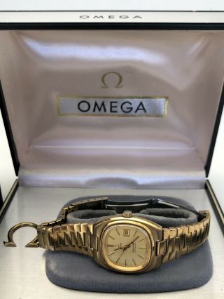 Omega Automatic Seamaster Dial Gold Filled Cal.  681 Bracelet Runs Box