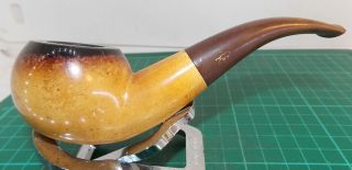 Great Colour/looks/condition 3/4 Bent Smooth Meerschaum " Kiko 139 " Author Pipe