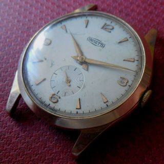 Vintage 1950s Oversized Onsa Onsetta 15 Jewels Swiss Made Running Wristwatch