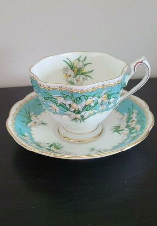 Vintage Queen Anne Marilyn Bone China Footed Cup & Saucer England