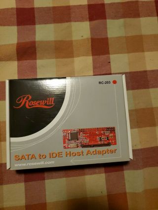 Rosewill Rc - 203 Sata To Ide Host Adapter Card