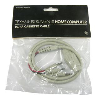 Ti - 99/4a Beige Home Computer Single Cassette Cable Pha 2622
