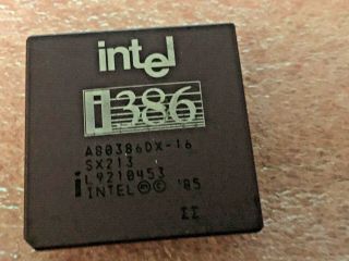 Intel 386 Dx A80386dx - 16 Cpu Processor