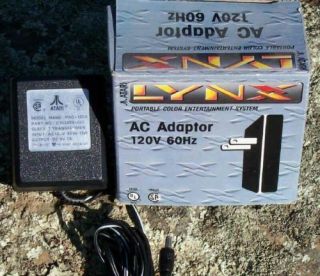 Atari Lynx Power Adapter 110/120 Vac Ac Wall