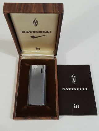 Savinelle I11 Vintage Pipe Lighter Rare Very W/box & Instructions