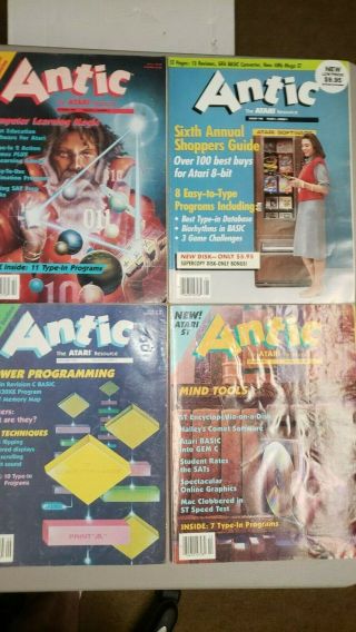 Antic The Atari Resource 1984 - 85 1988 Vol.  3 No.  6,  Vol 4 No.  5 - 6,  Vol 6 No.  9