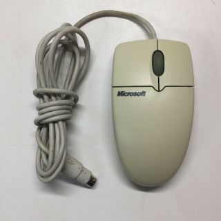 Vintage Microsoft Mouse Serial & Ps/2 Compatible Pn X05 - 51692 Computer